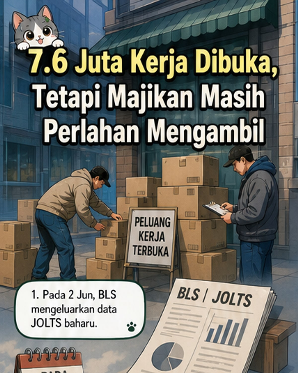 Peluang pekerjaan AS capai puncak dua tahun