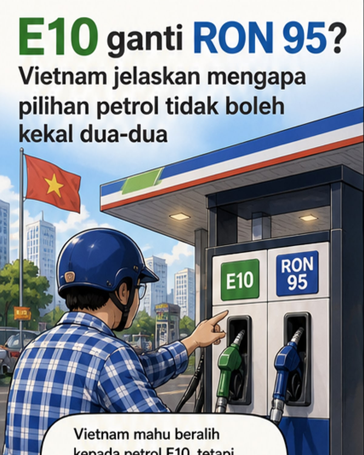 Vietnam hentikan jualan dua jenis petrol secara serentak