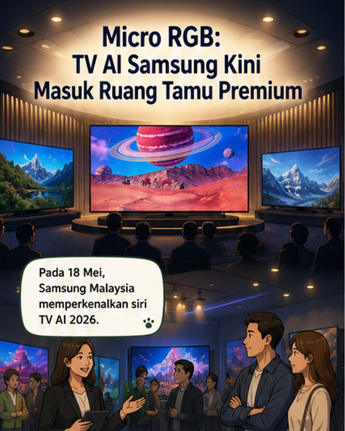 Samsung perkenal TV Micro RGB AI terbaru