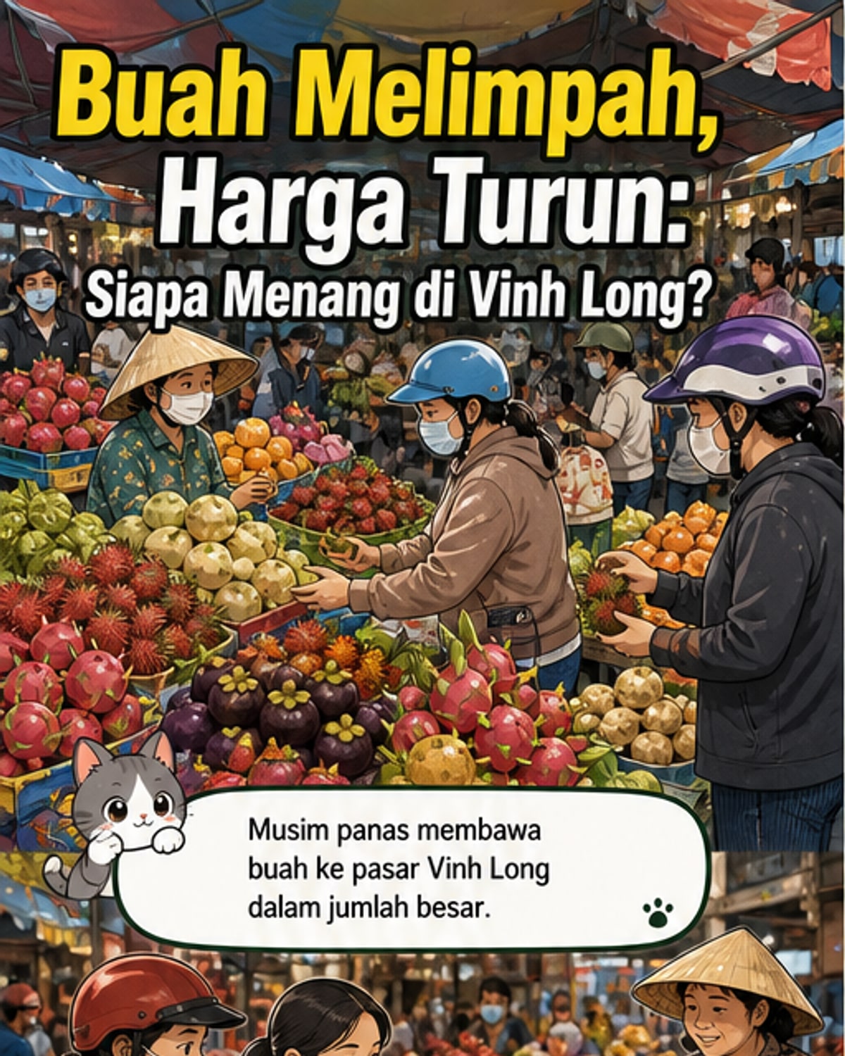 Musim panas, buah melimpah — harga jatuh