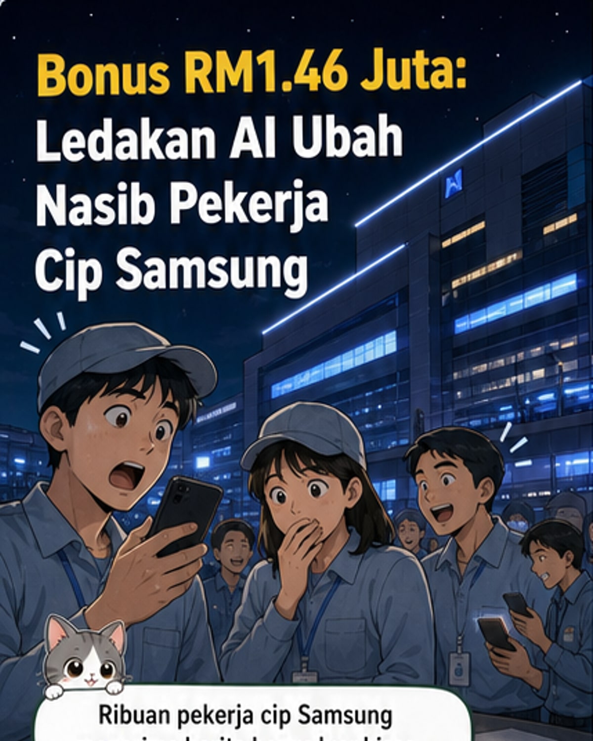 Bonus RM1.46 juta untuk pekerja cip Samsung