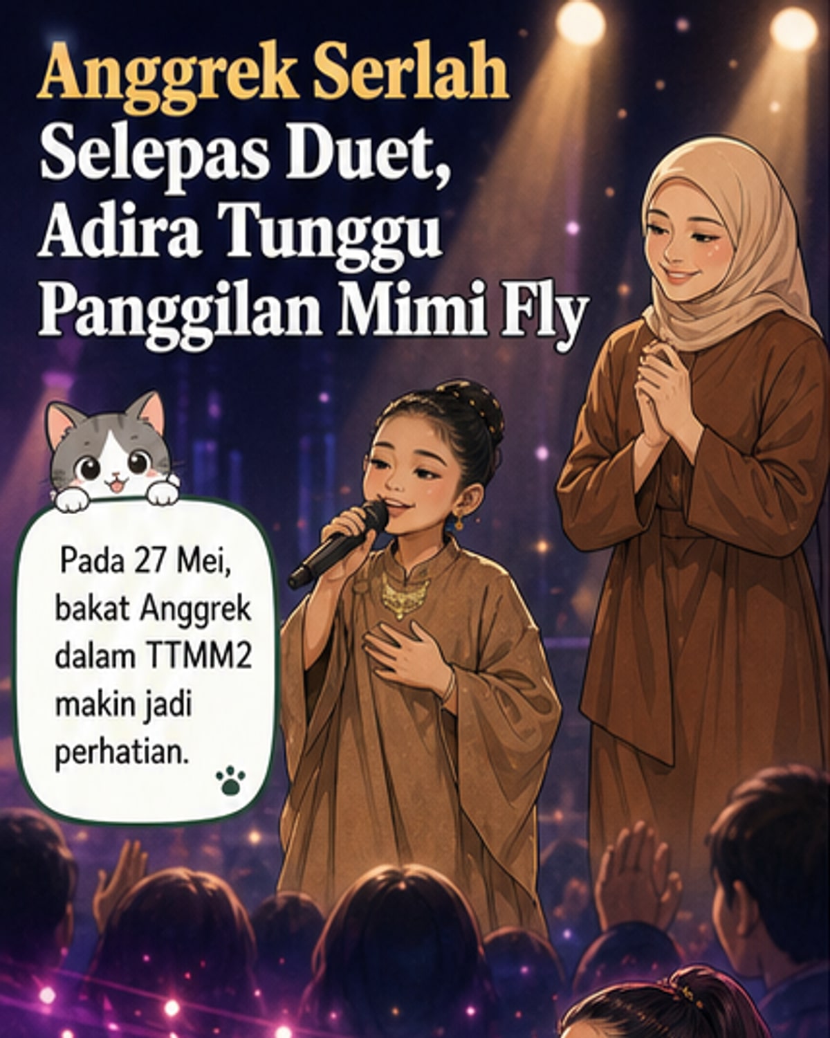 Anak Adira pukau ramai, Mimi Fly ajak duet