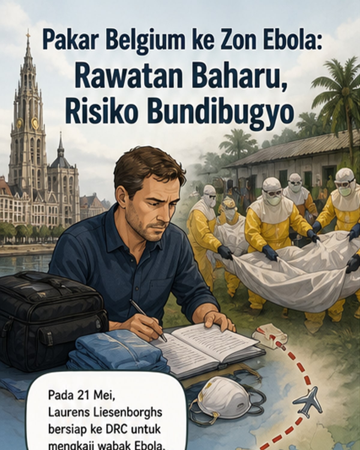 Pakar Belgium ke DRC kaji rawatan Ebola baharu