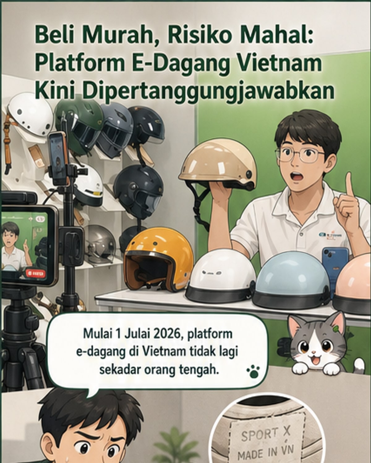 Platform e-dagang Vietnam mesti tanggung jawab penuh mulai Julai