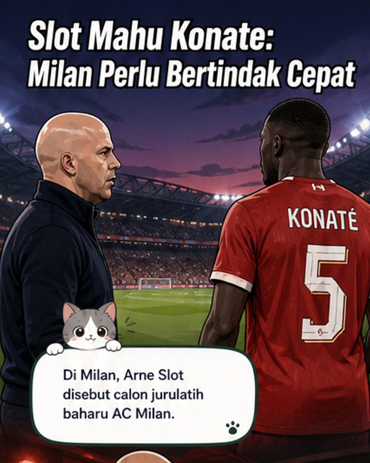 Slot mahu bawa Konate ke Milan