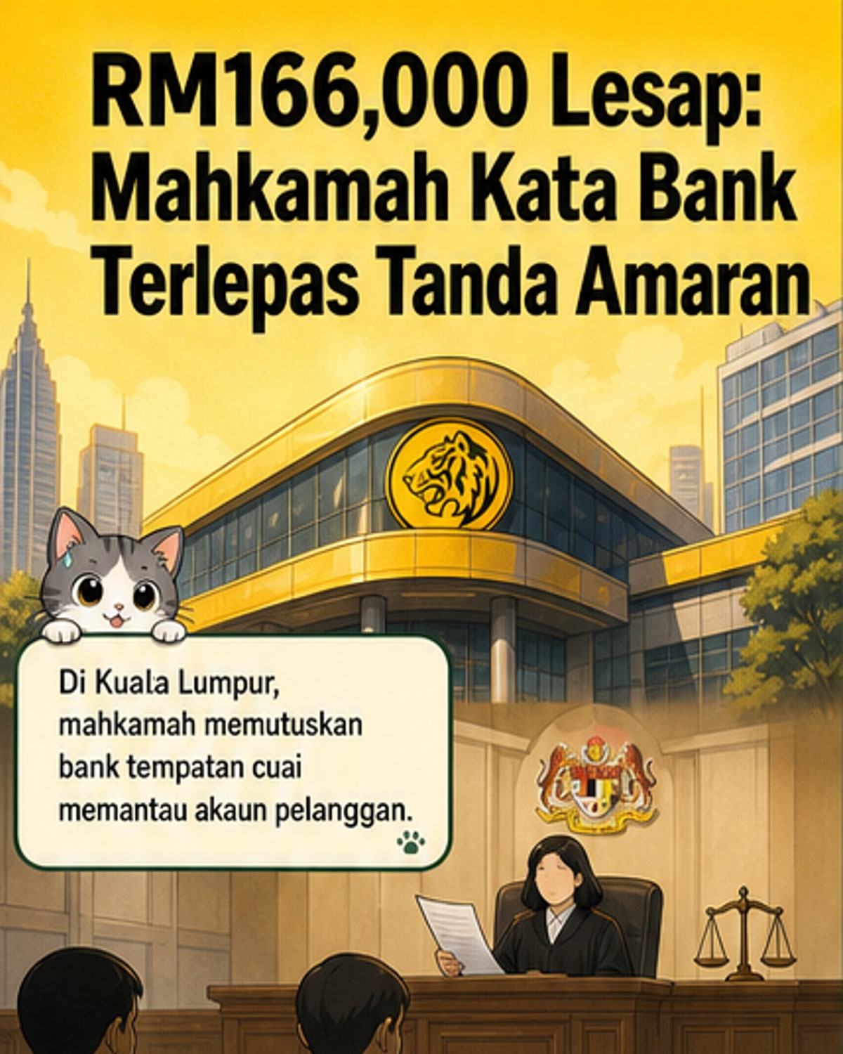 Mahkamah arah Maybank pulangkan RM166,000