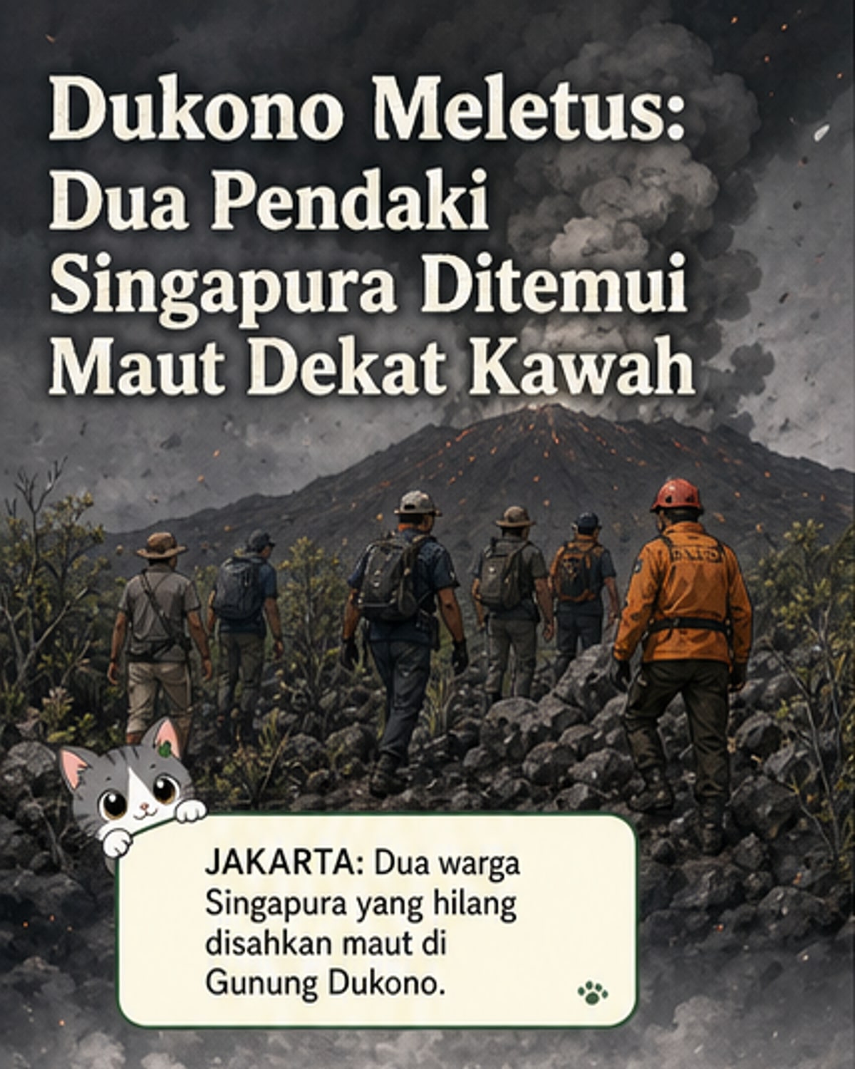 Dua warga Singapura maut di Dukono