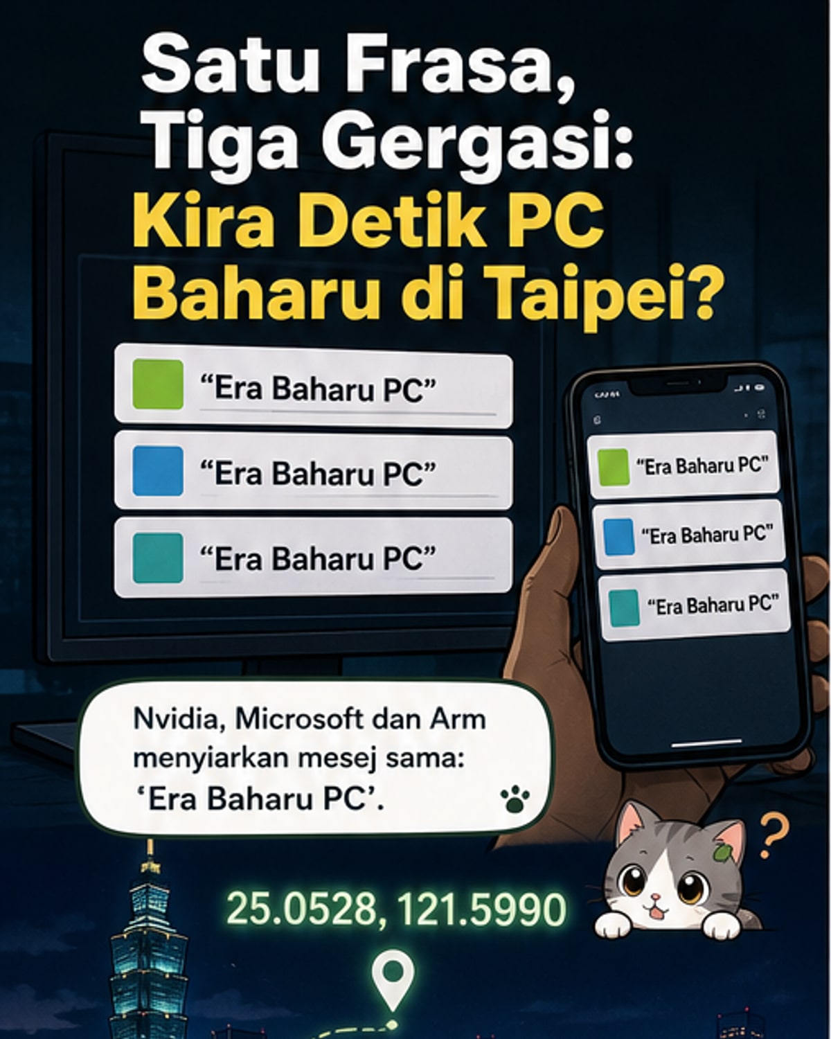 Tiga Gergasi Teknologi Umum 'Era Baharu PC'