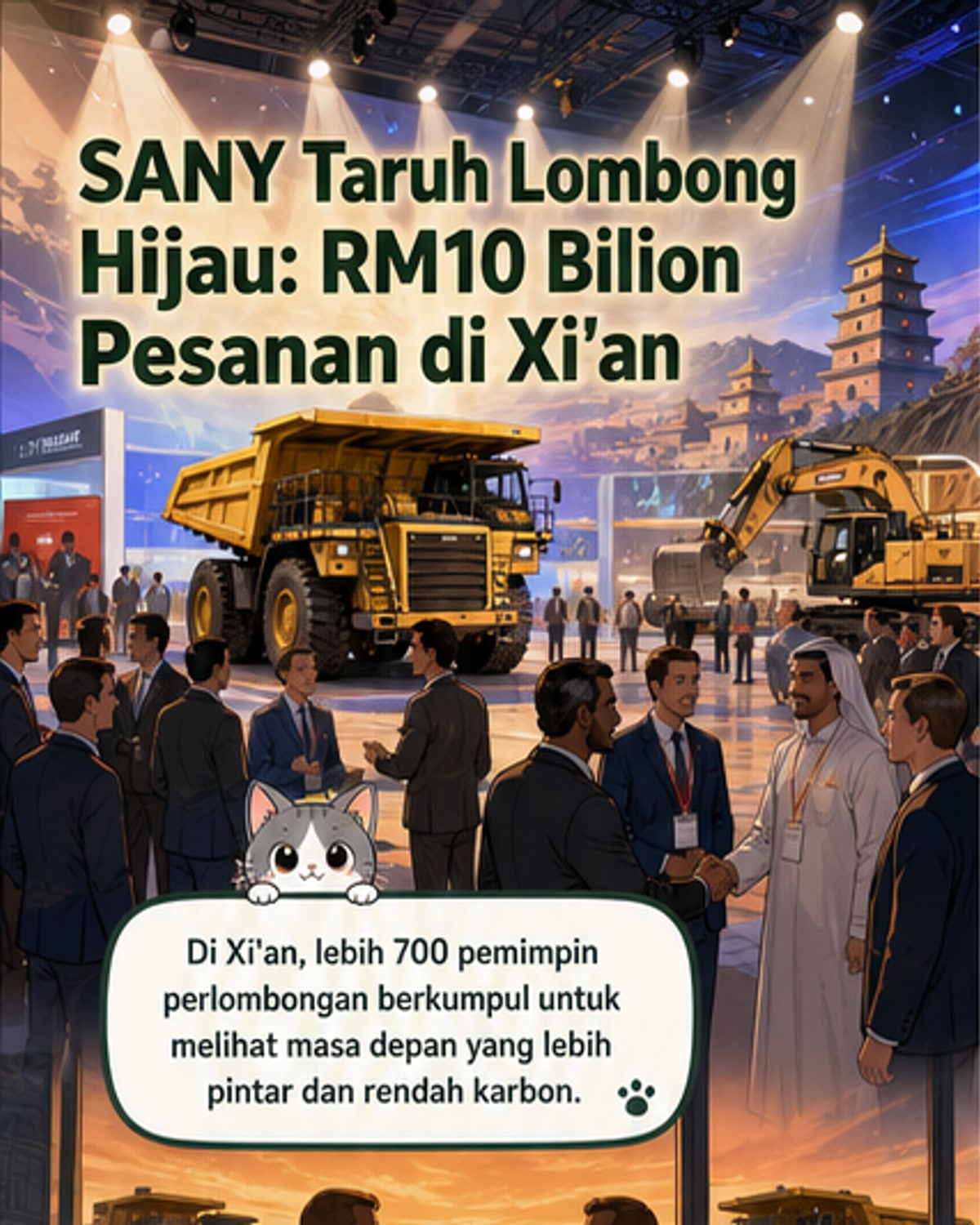 SANY Luncurkan Trak Perlombongan Hibrid Pintar
