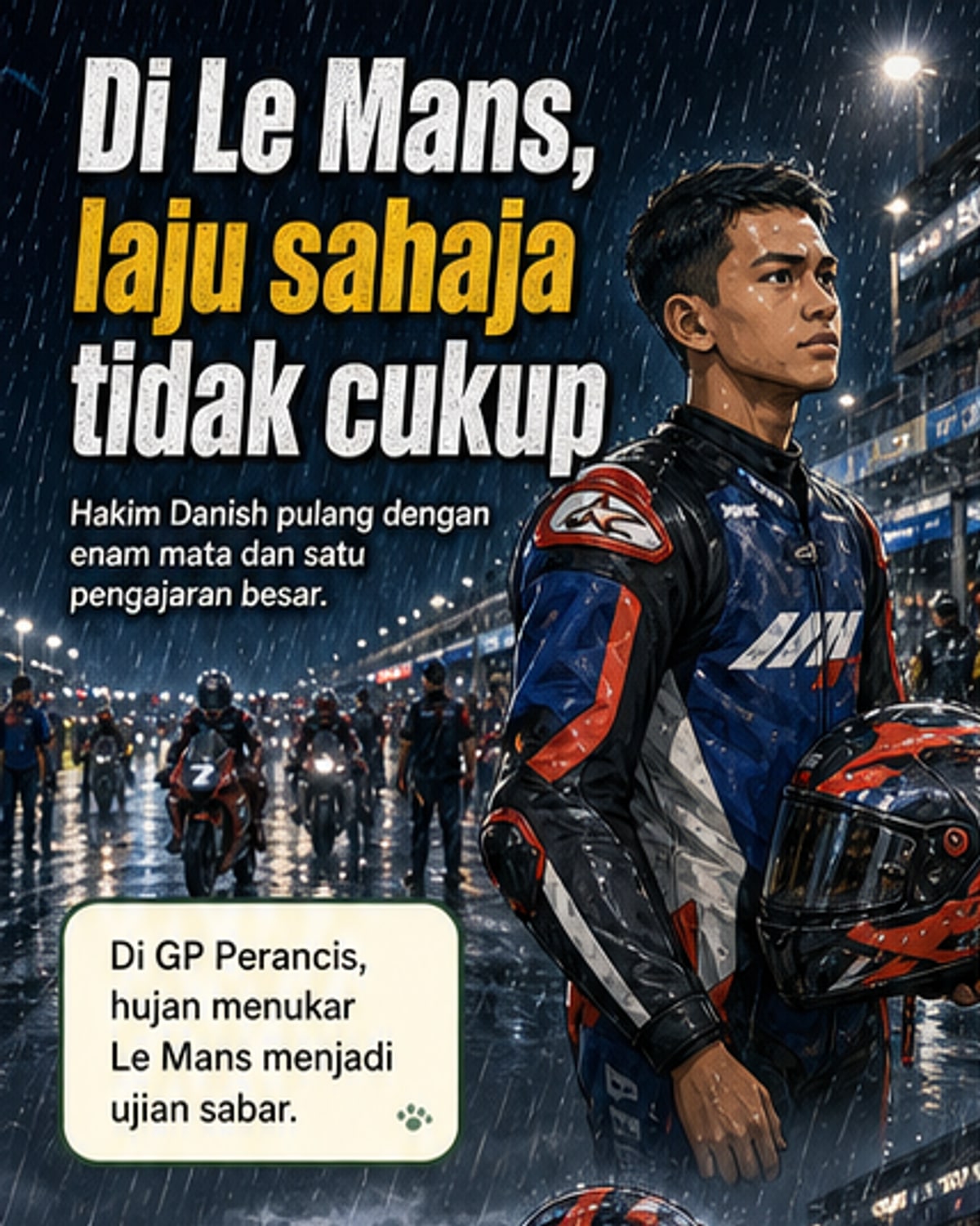Hakim Danish belajar dari Le Mans