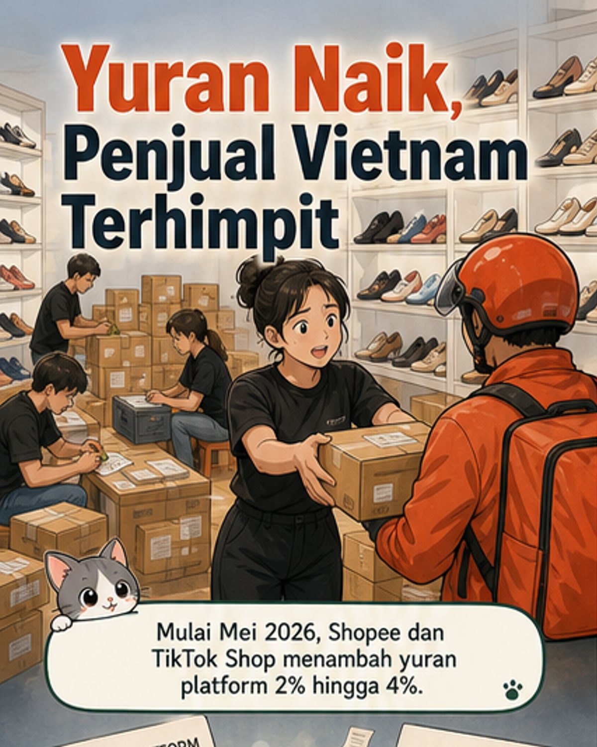 Yuran platform naik, penjual Vietnam tekanan