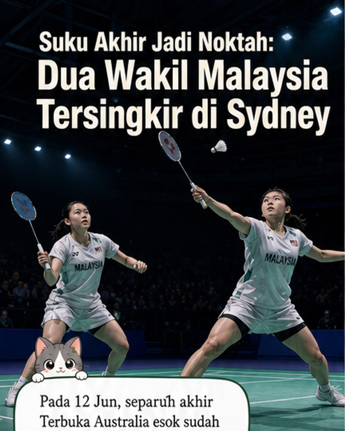 Dua wakil negara tersingkir di suku akhir