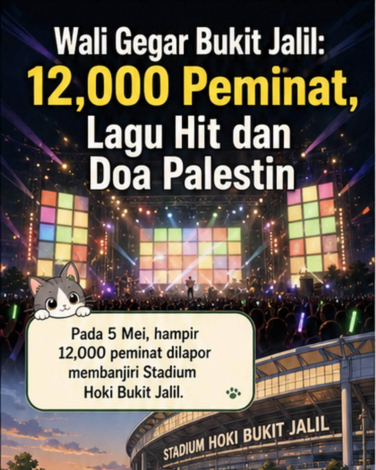 Wali Band gegar 12,000 peminat dengan rohani & rock