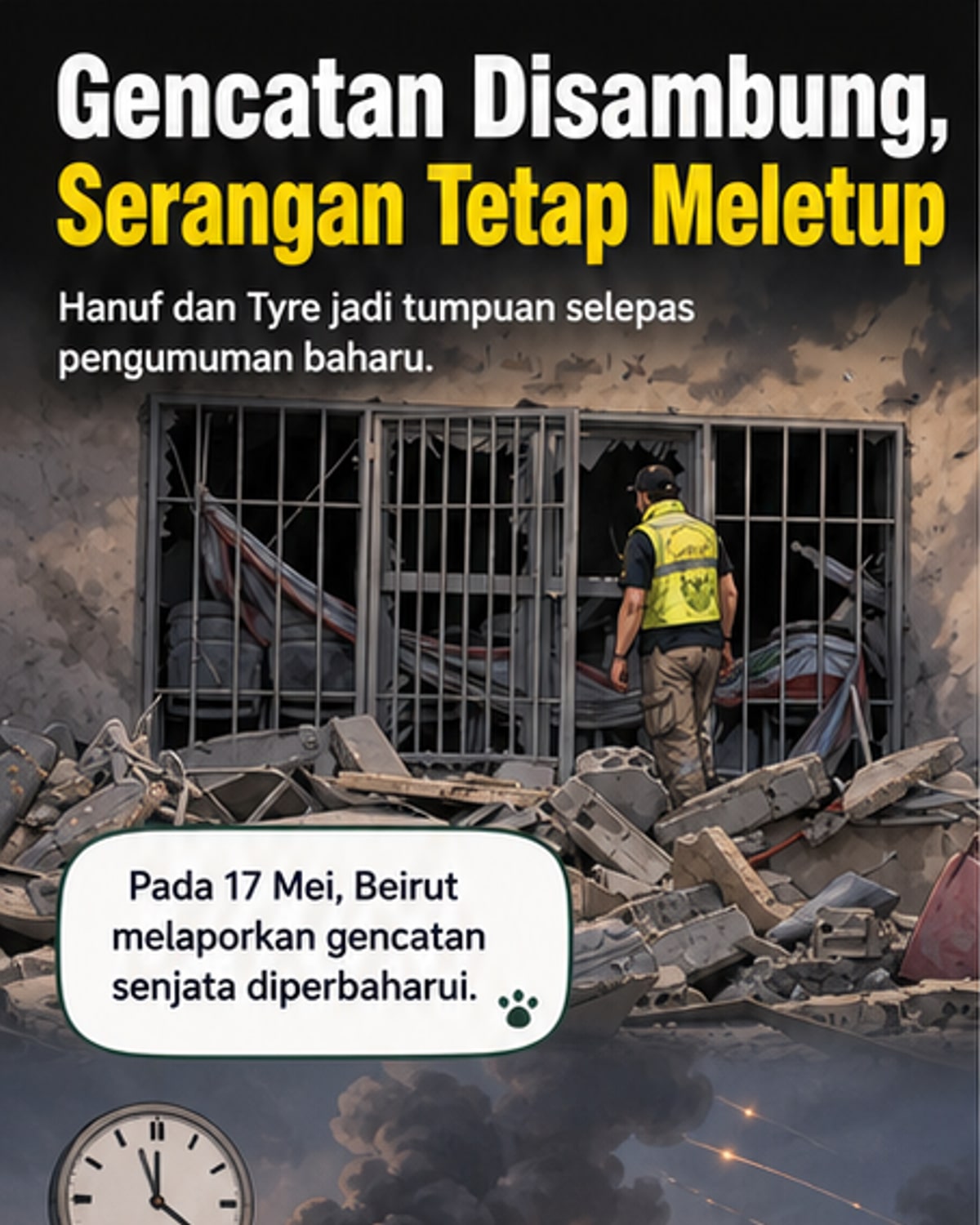 Serangan Israel berterusan walaupun gencatan senjata diperpanjang