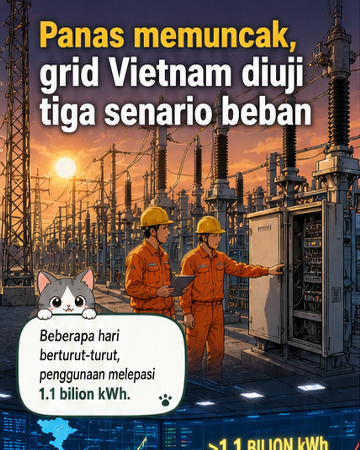 Vietnam siapkan 3 senario beban elektrik