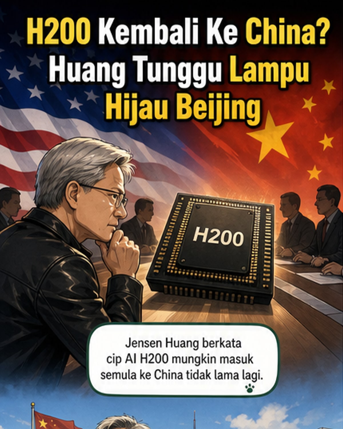 Nvidia jangka cip H200 masuk China