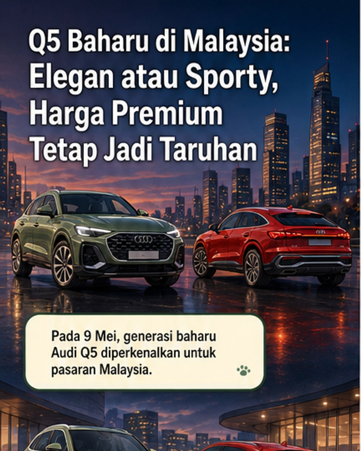 Audi Luncur Q5 Baharu di Malaysia