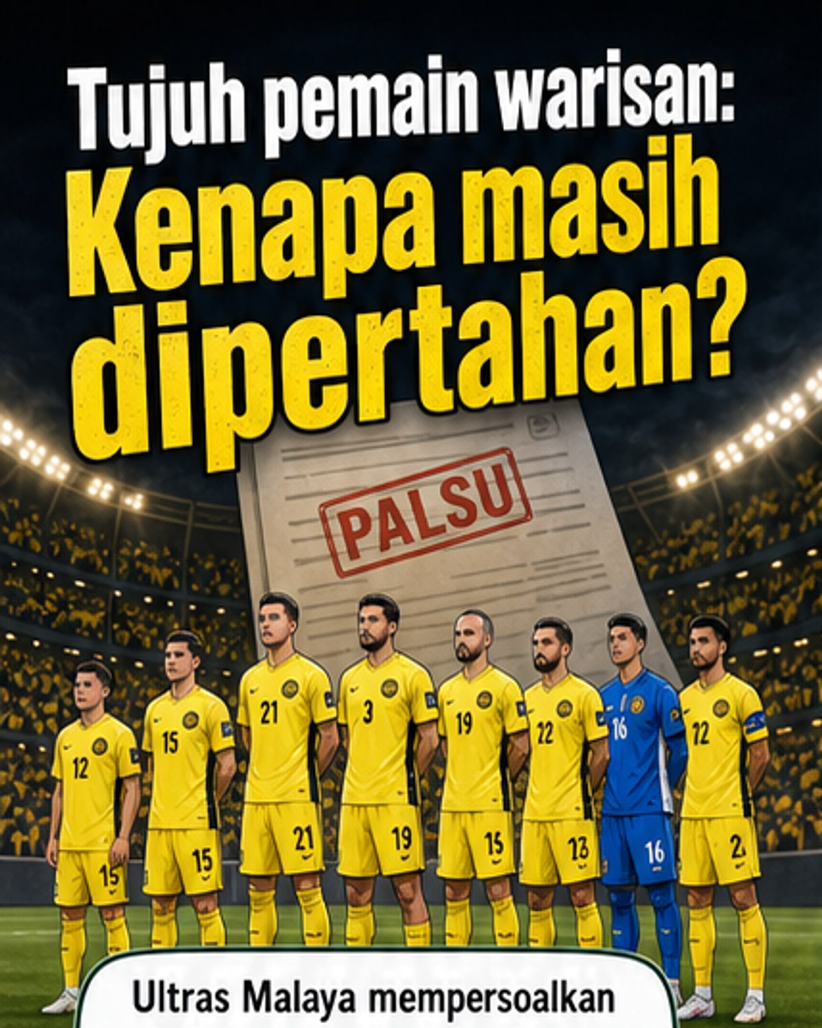 Pemain warisan: Ultras Malaya desak tarik kewarganegaraan