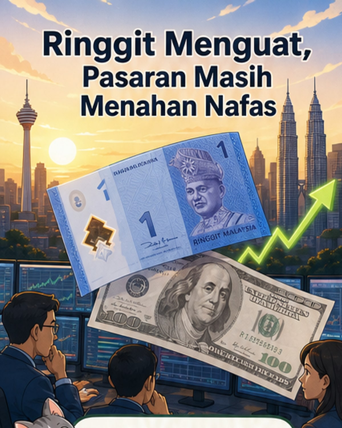 Ringgit Menguat Berbanding Dolar AS