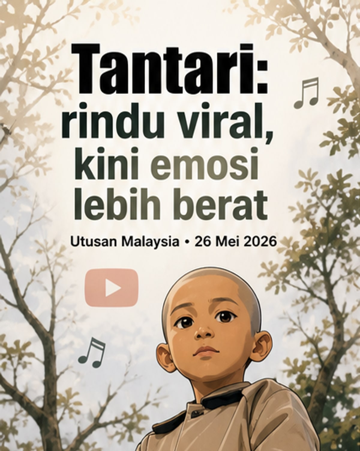 Tantari kembali dengan lagu emosional terbaharu