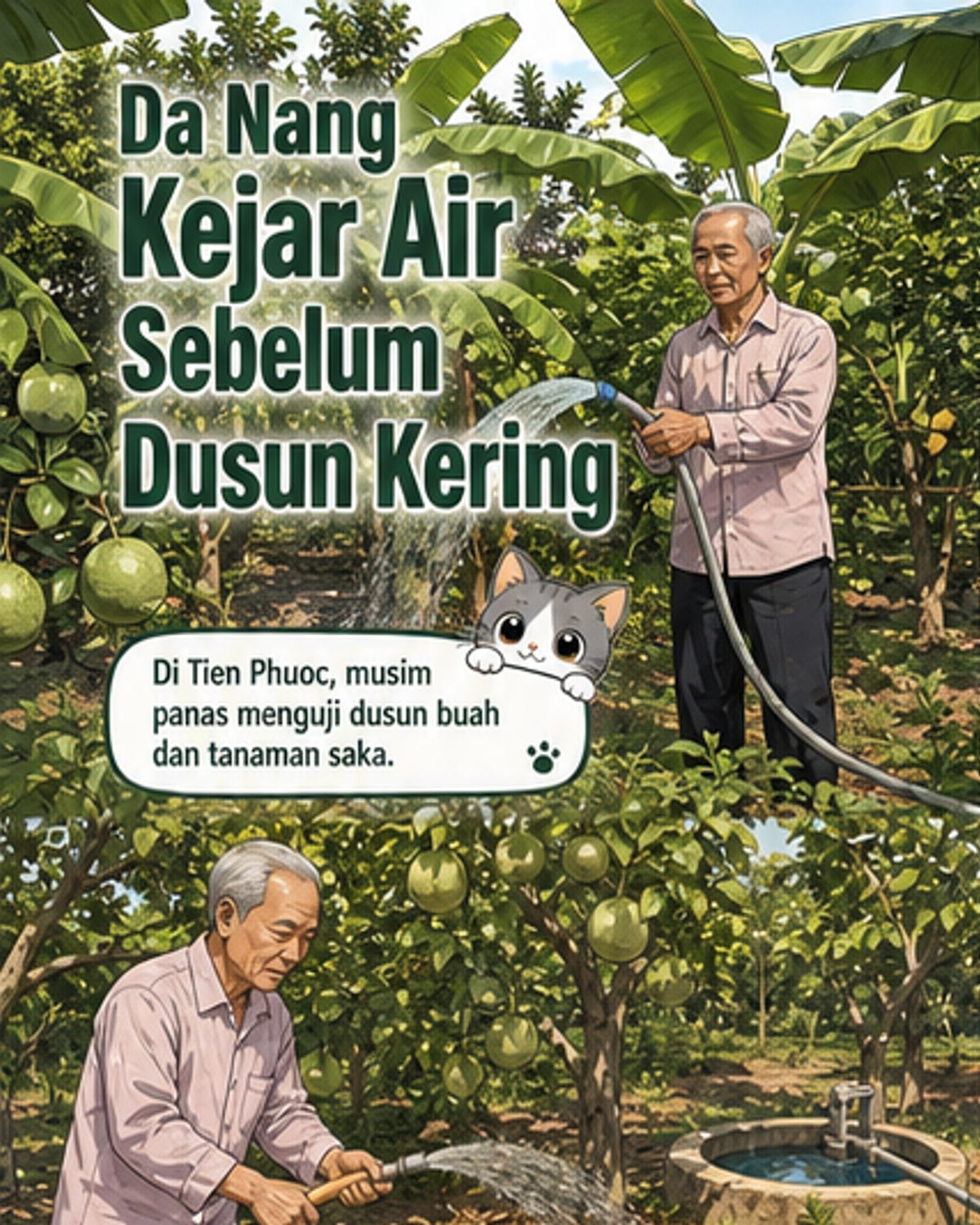 Petani Da Nang lawan kemarau dengan teknologi
