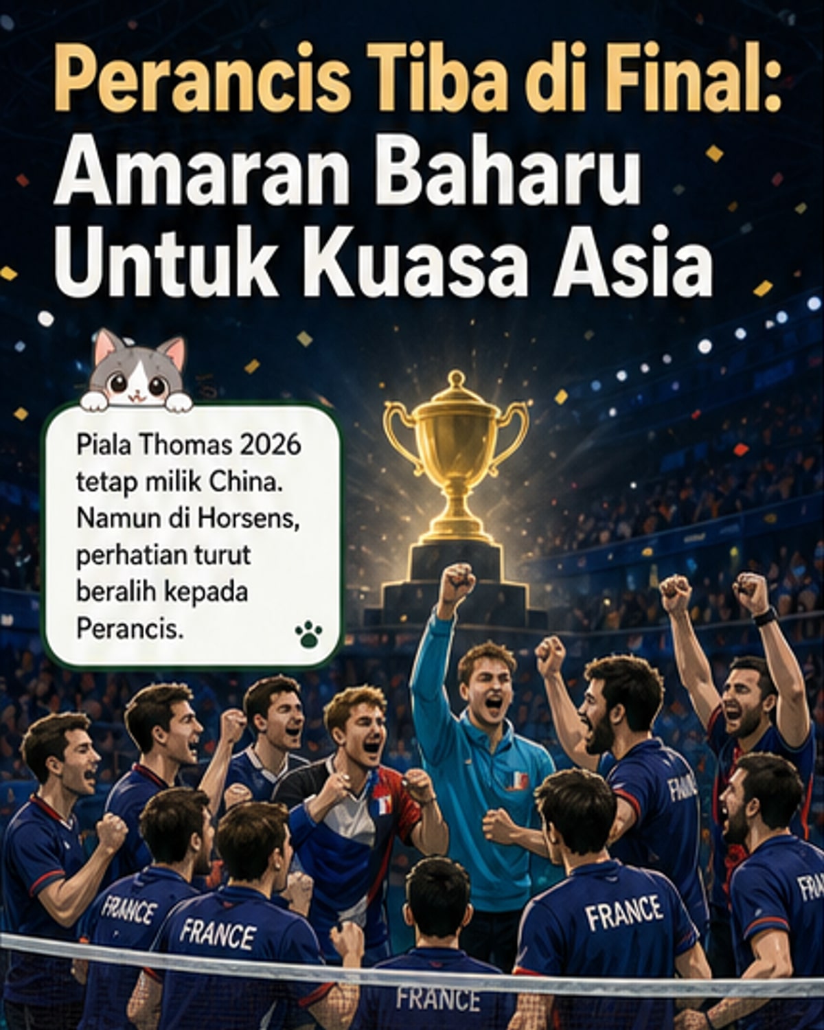 Perancis Cabar Dominasi Asia di Piala Thomas