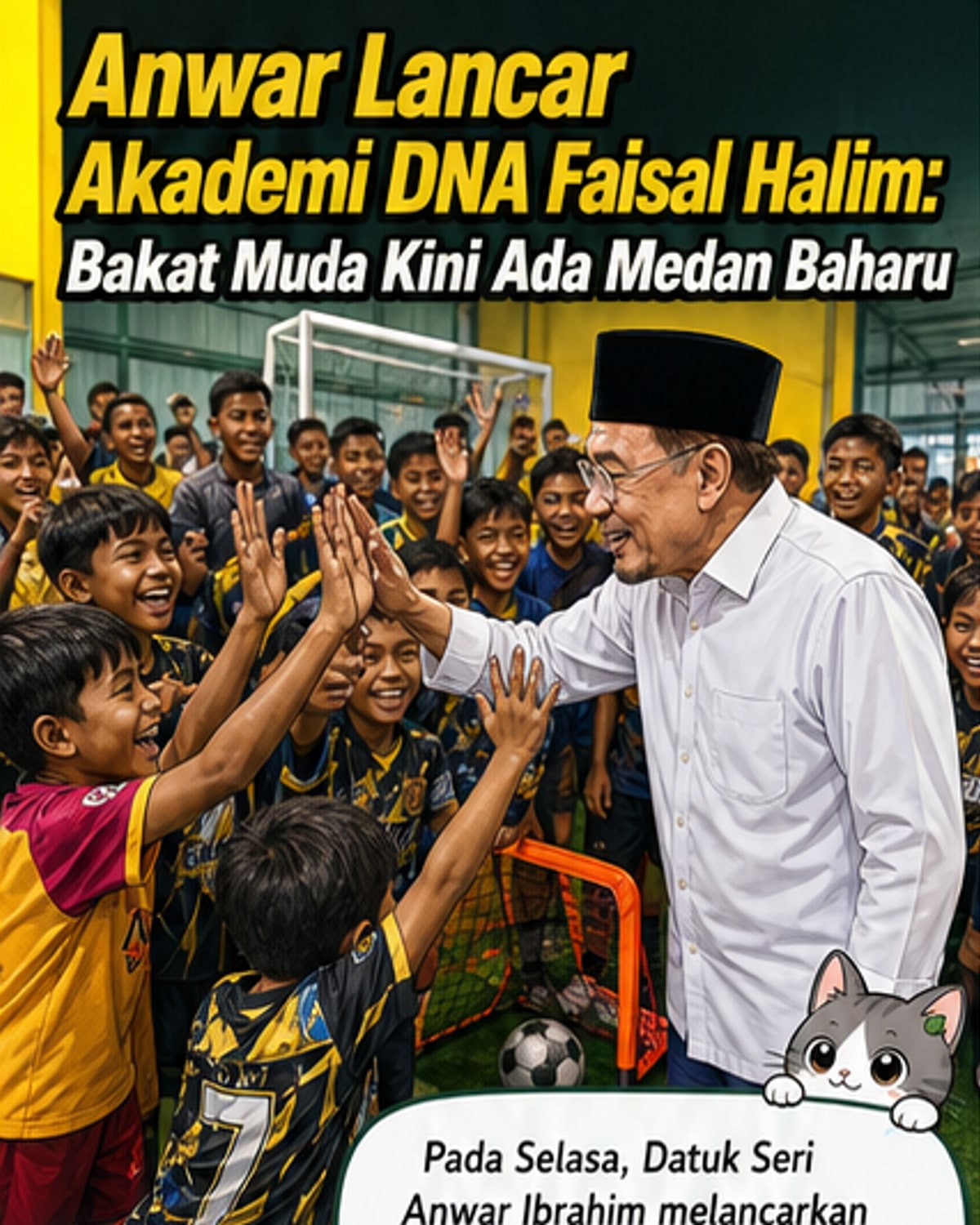 Anwar Luncur Akademi Bola Sepak DNA Faisal Halim