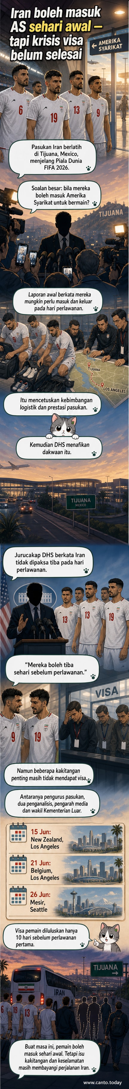 Pasukan bola sepak Iran berlatih di Tijuana, Mexico, menjelang perlawanan Piala Dunia 2026 di Amerika Syarikat.
