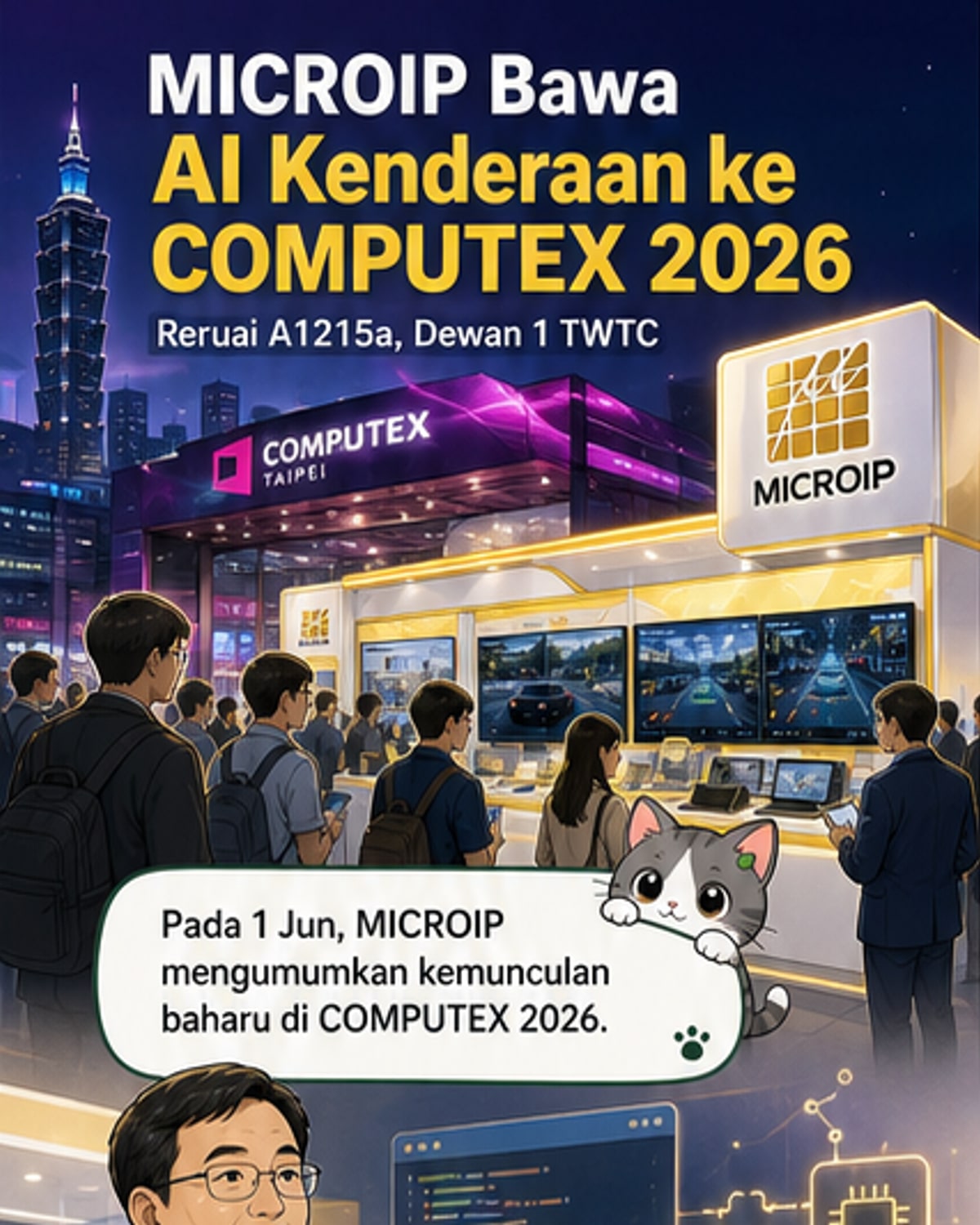MICROIP Luncurkan Kumpulan Sistem Kenderaan AI