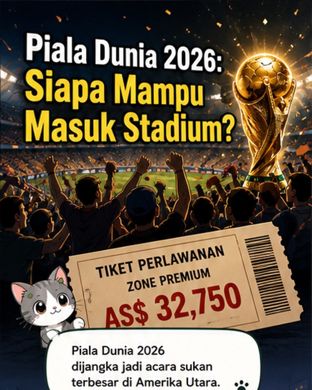 Piala Dunia 2026: Tiket Akhir RM140,000?