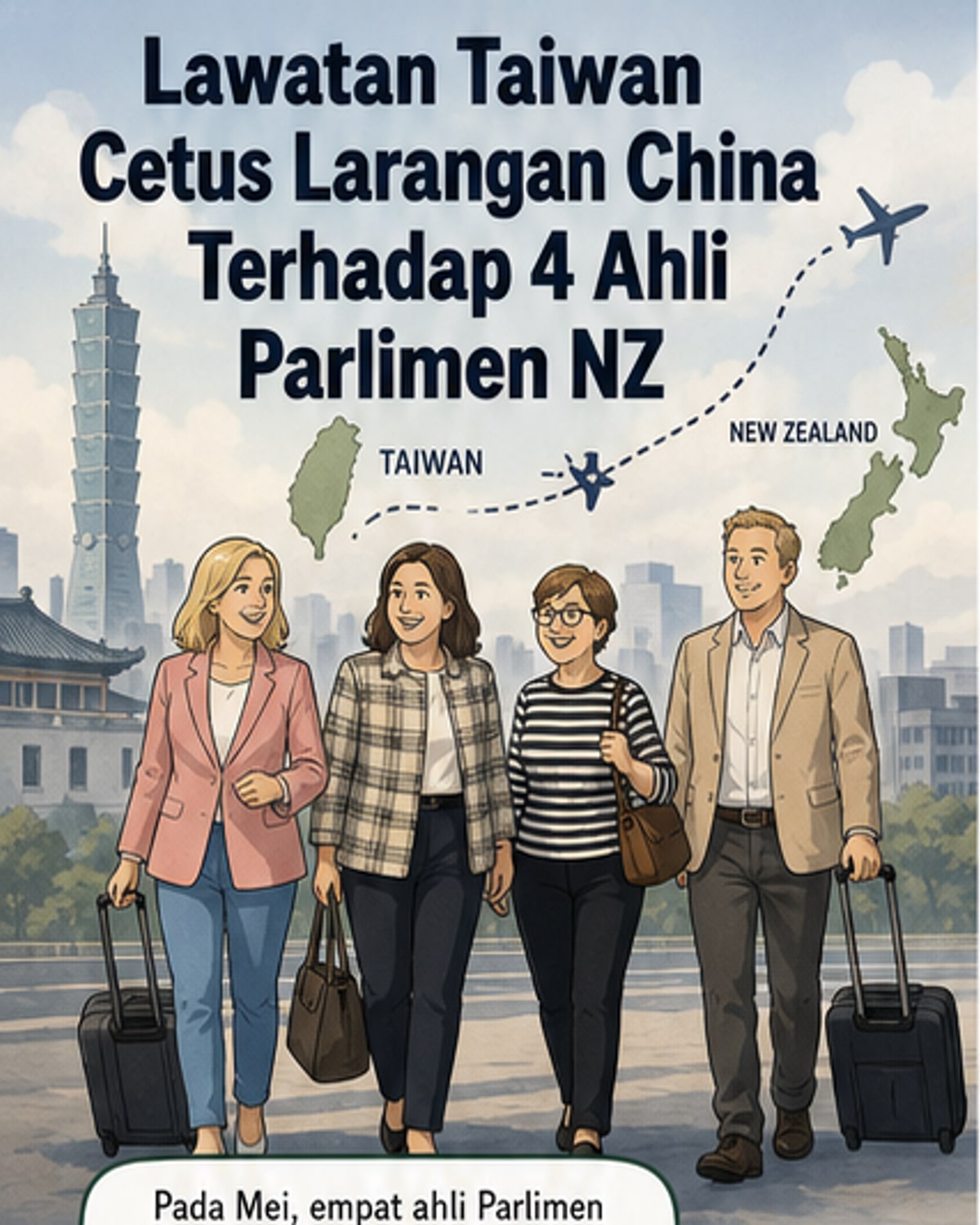 China larang 4 ahli Parlimen NZ ke wilayahnya