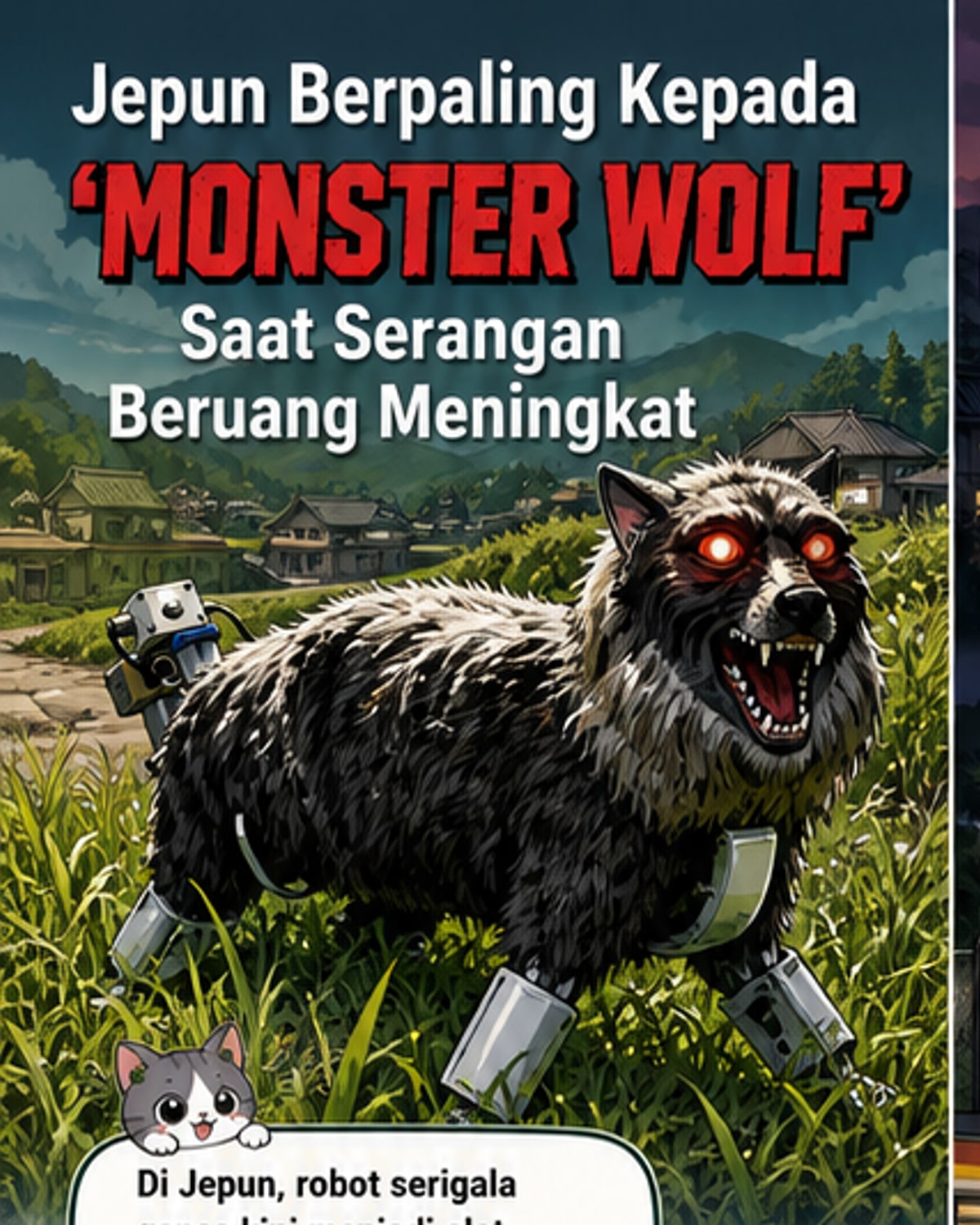 Jepun guna robot serigala halau beruang