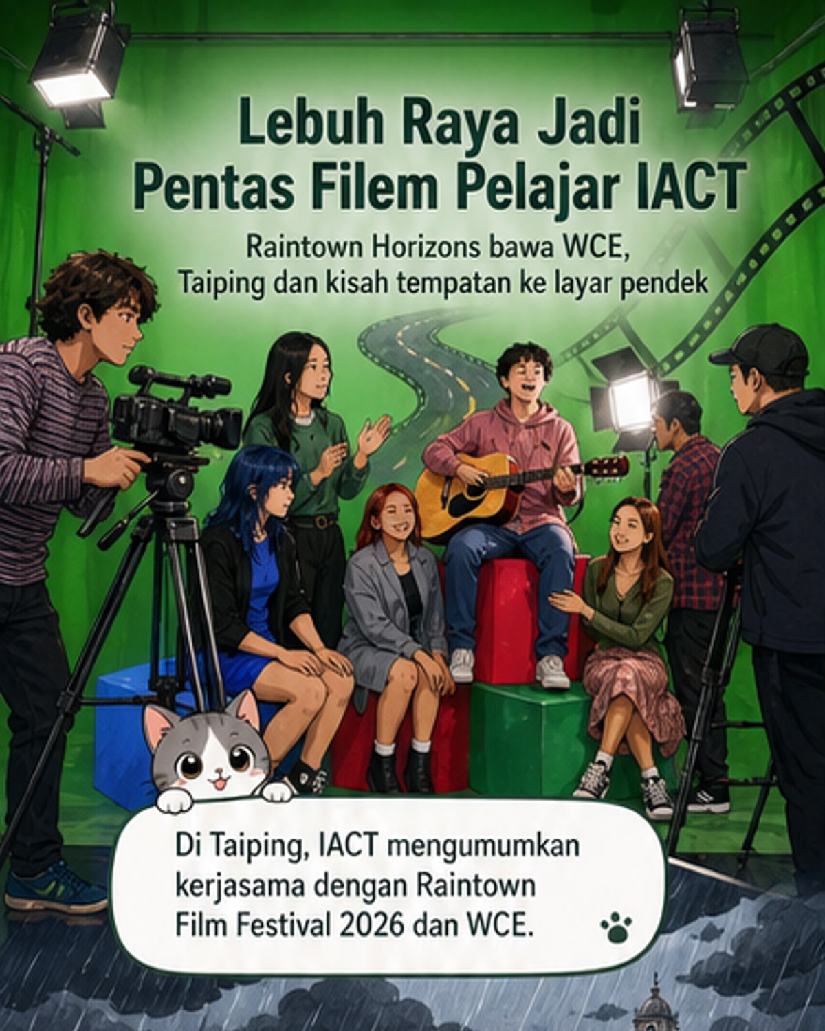 Pelajar filem cipta karya di sepanjang WCE