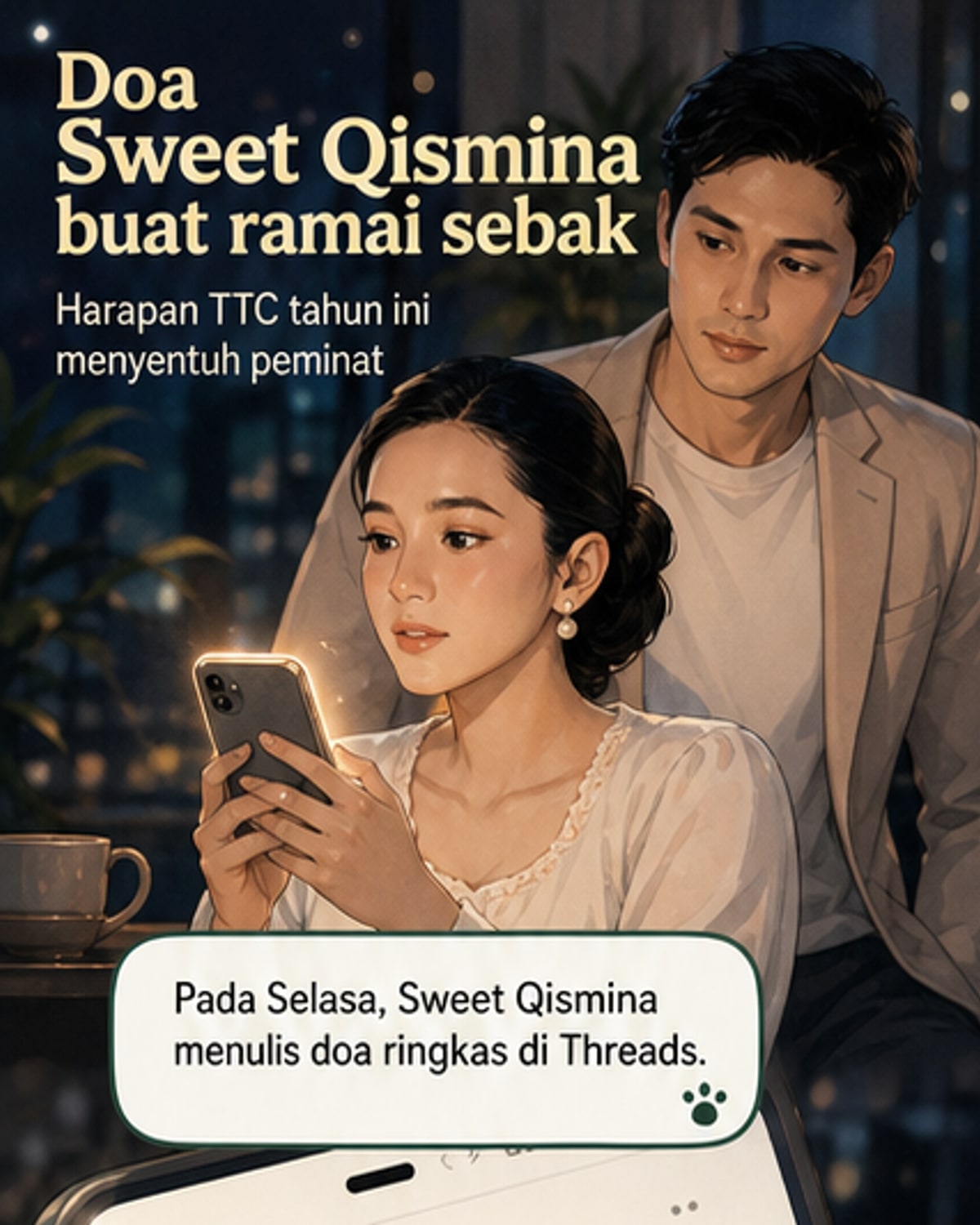 Sweet Qismina Doakan Hamil Tahun Ini