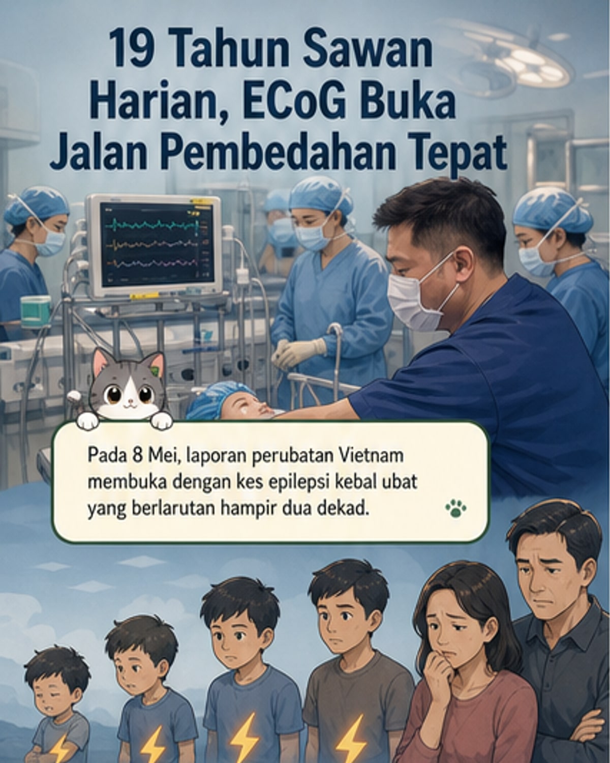 Pembedahan epilepsi berjaya dengan ECoG