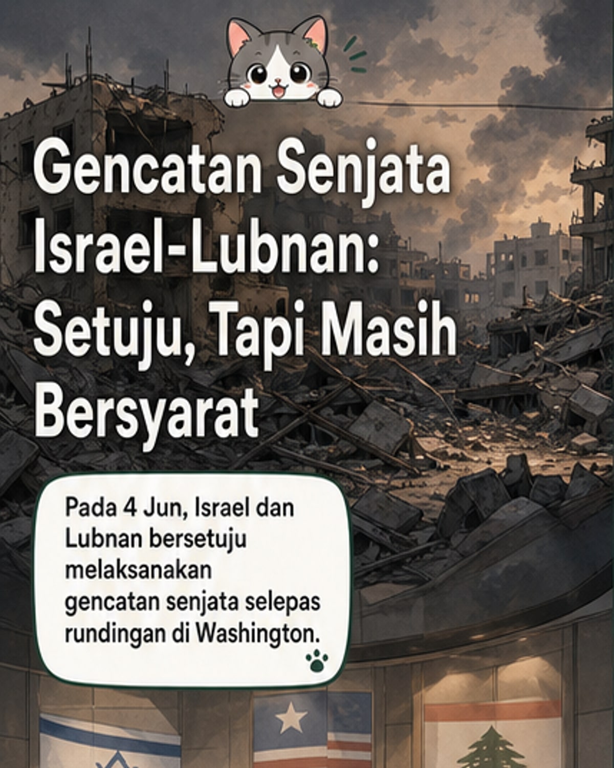 Israel, Lubnan capai gencatan senjata