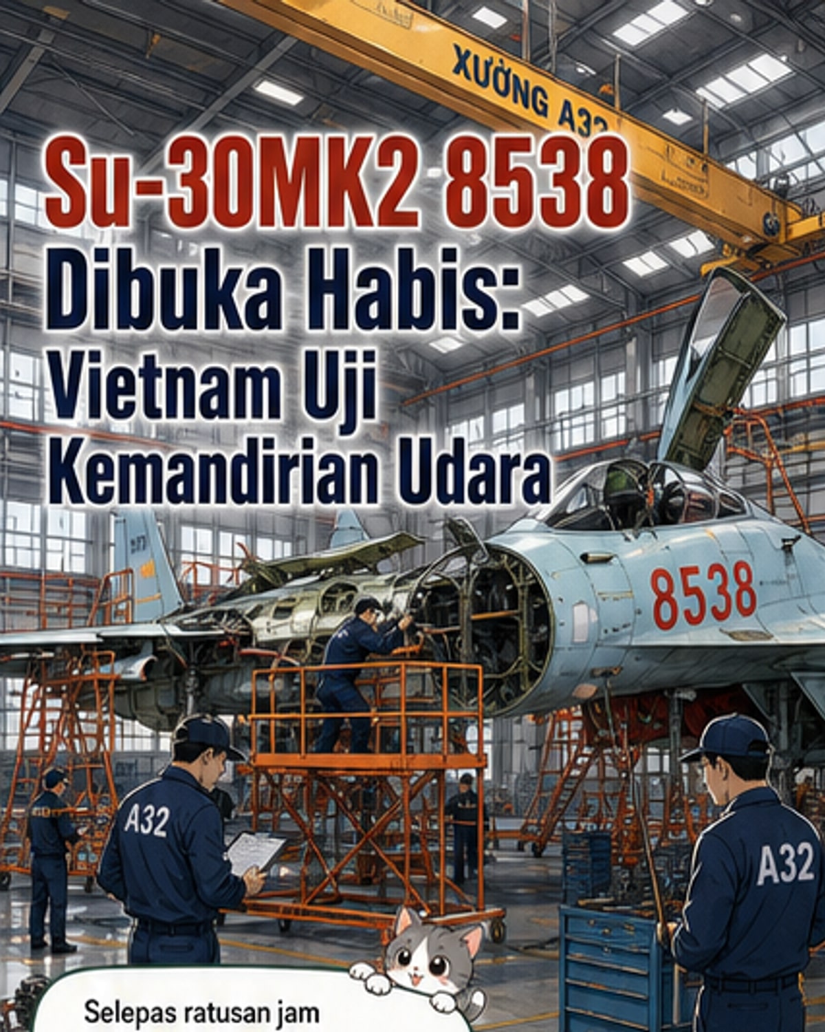 Vietnam kuasai teknologi baiki jet Su-30MK2