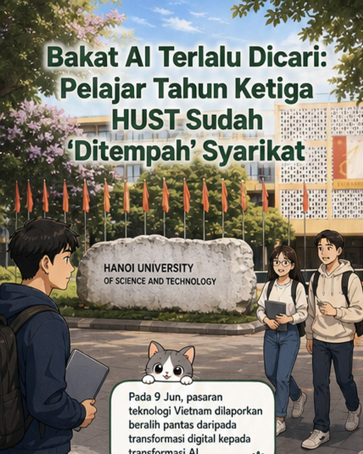 Pelajar kejuruteraan direbut syarikat AI sejak tahun tiga