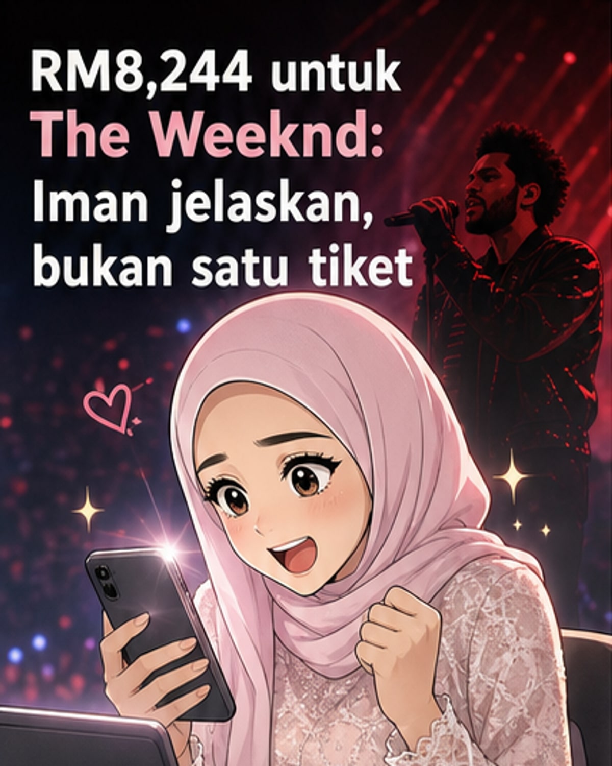 RM8,000 untuk 6 Tiket Konsert The Weeknd