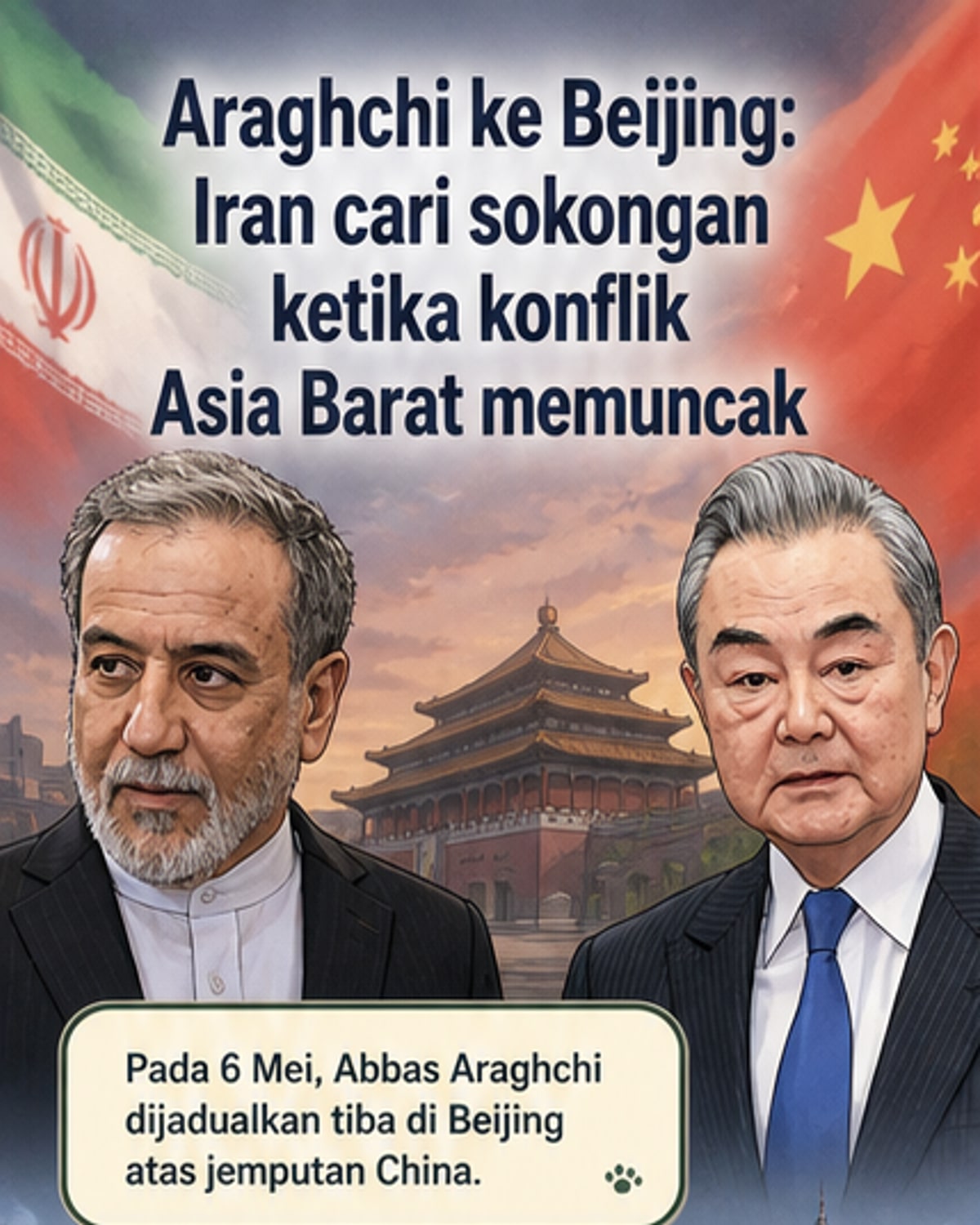 Iran-China Bincang Strategi Asia Barat