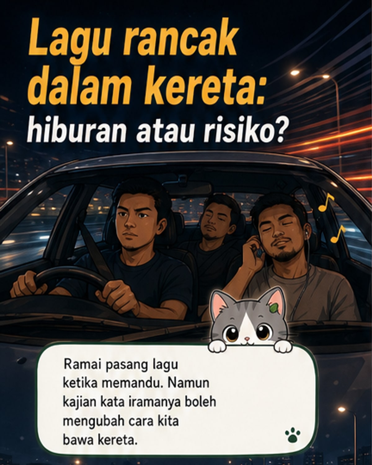 Lagu rock bahaya ketika memandu