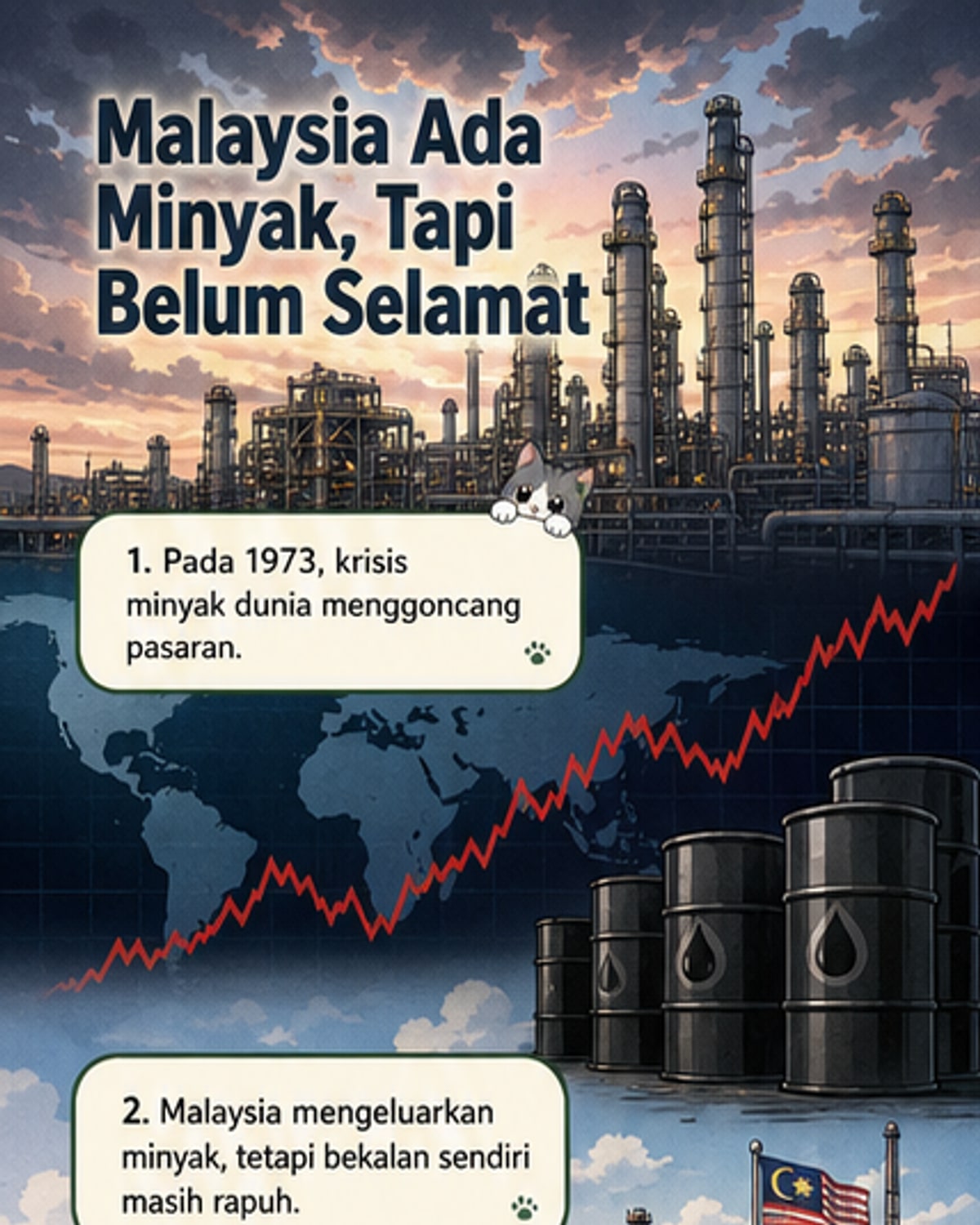 1975: Malaysia bentuk Petronas demi keselamatan tenaga