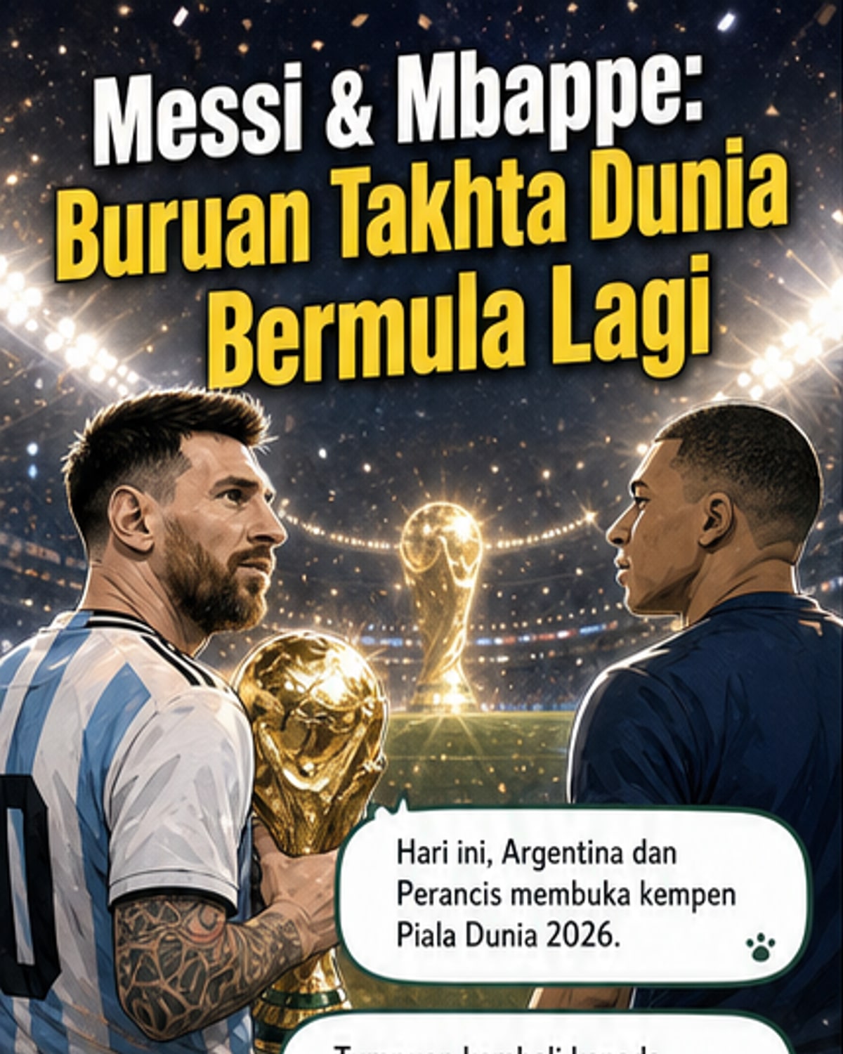 Messi & Mbappe kembali di pentas dunia