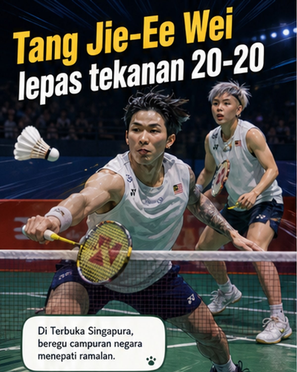 Tang Jie-Ee Wei mara ke suku akhir