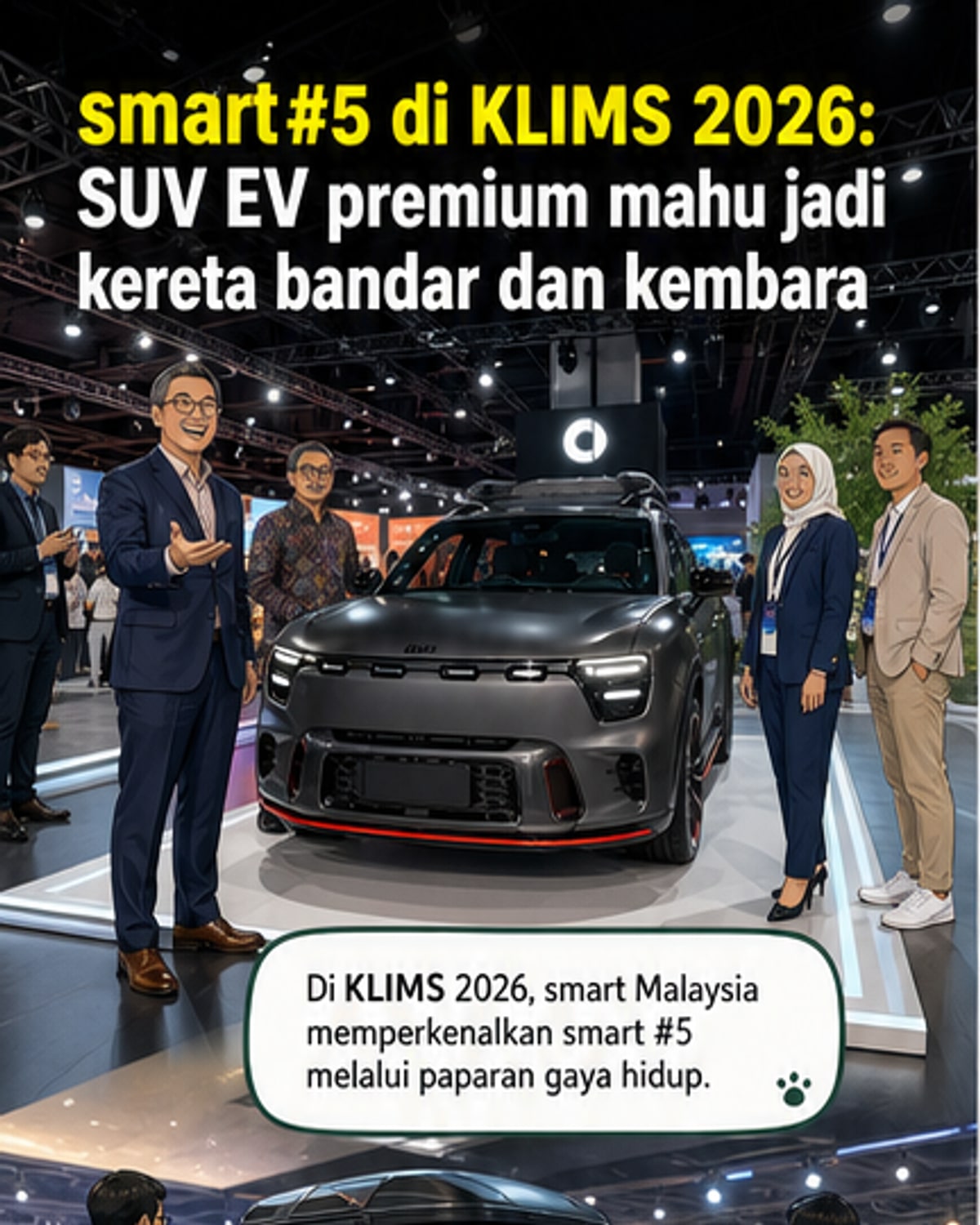 smart #5 SUV elektrik untuk gaya hidup moden