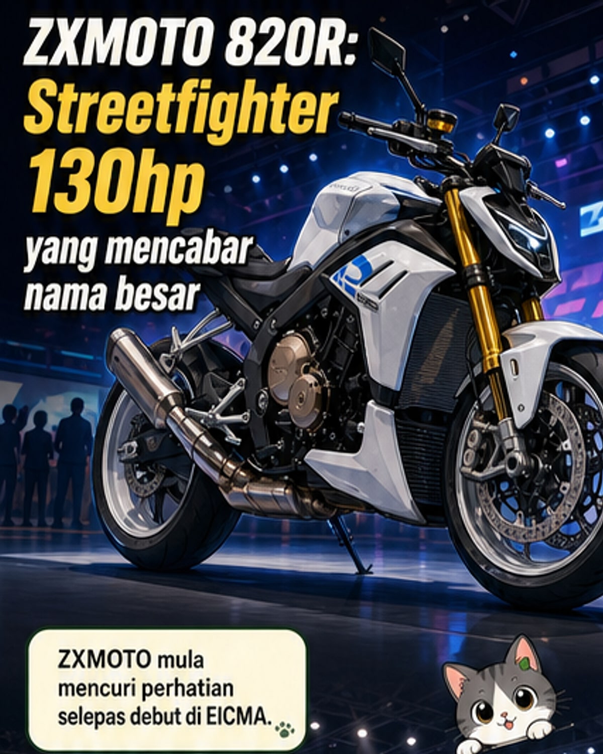 ZXMOTO Lancar 820R, Lebih Kuasa dari MT-09