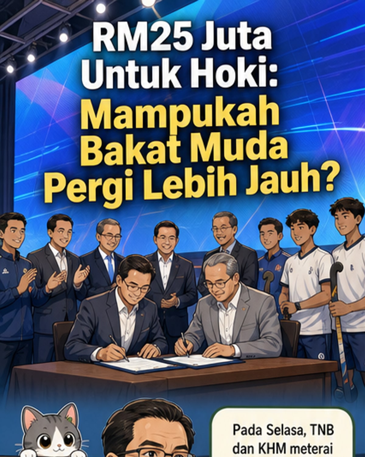 TNB Taja RM25 Juta untuk Hoki Negara