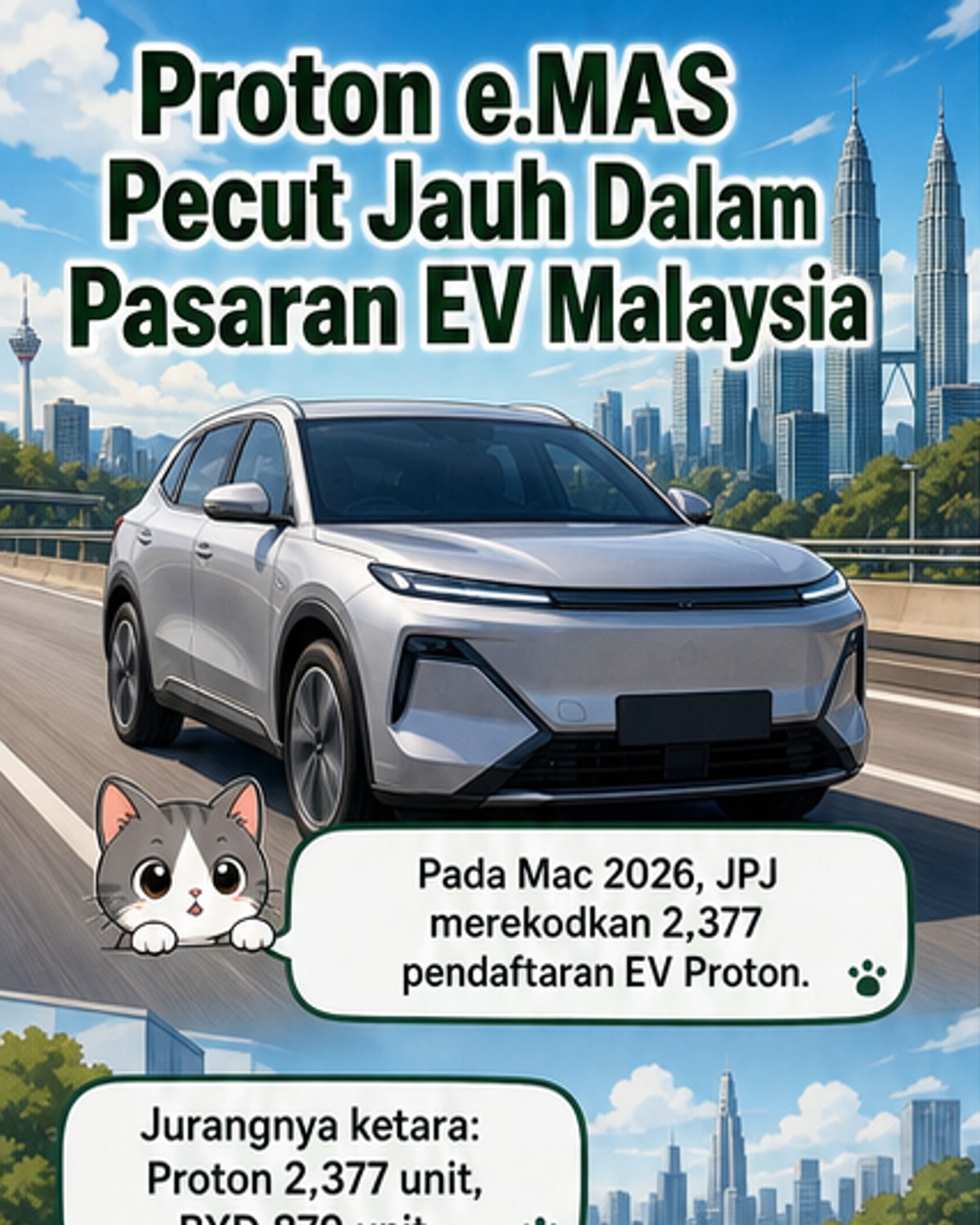 Proton e.MAS Kuasai Pasaran EV