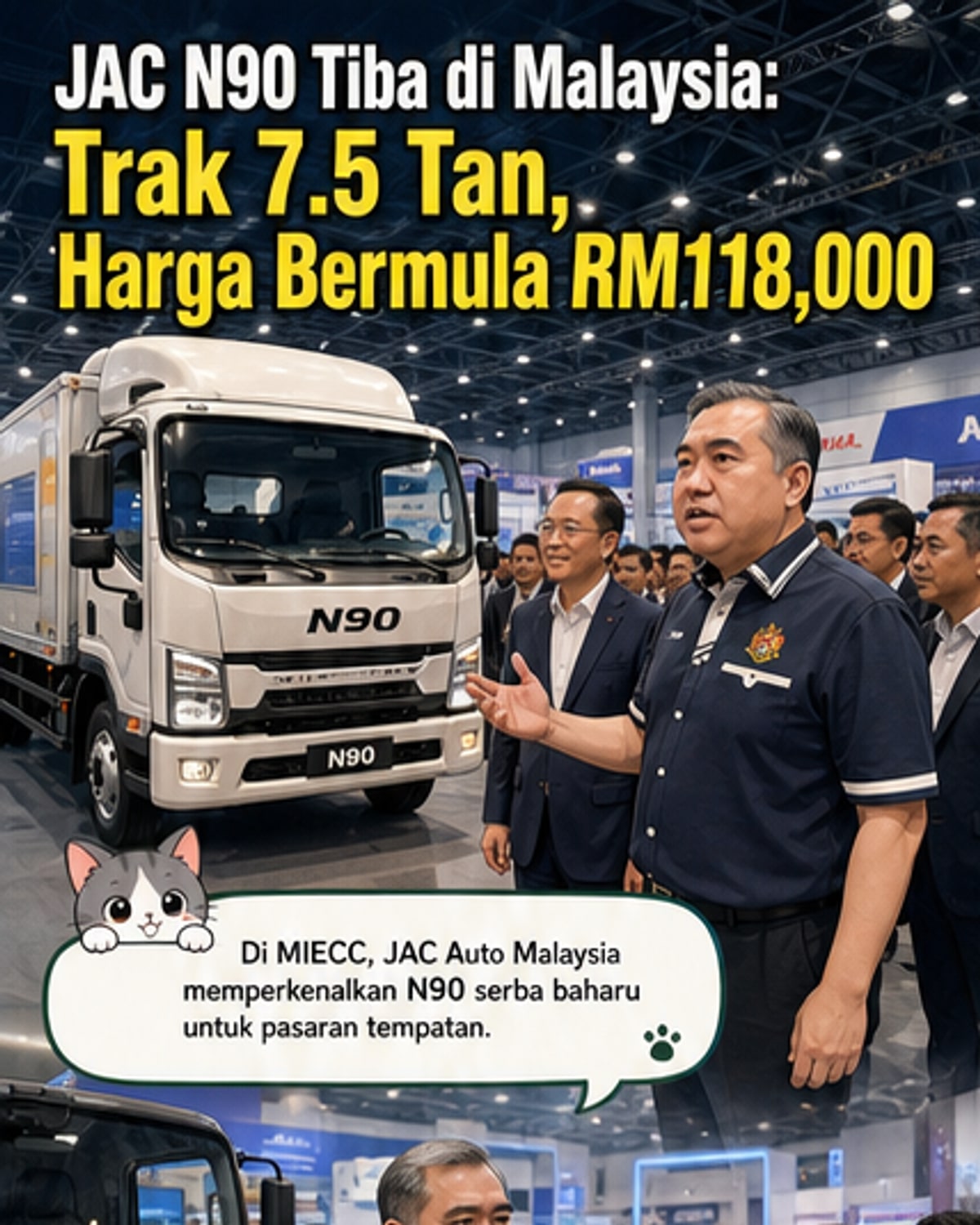 JAC Luncurkan Truk N90 Baharu di Malaysia