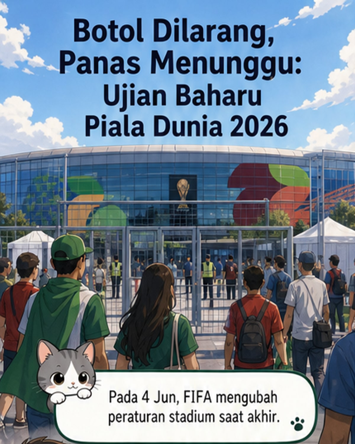 FIFA larang botol isi ulang di stadium